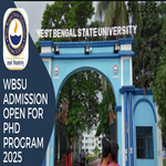 WBSU Admission Open For PhD Program 2025